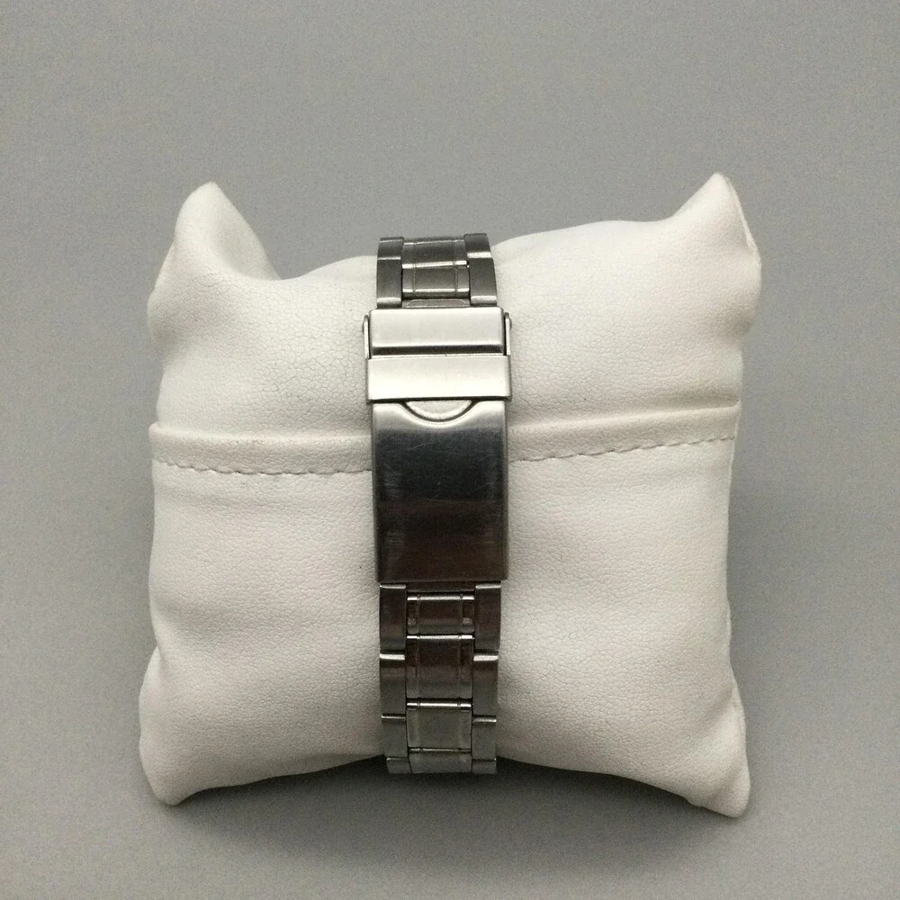 Kenneth Cole Mens Watch 38mm White Dial Steel Date 50M KC0302 New Battery 8